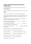 Anatomy- Stott Pilates Exam Preparation Questions & Correct Answers-Graded A&plus;