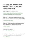 ATT TEST 2 EXAM QUESTION SET WITH&NewLine;RATIONALES AND TELECOM SYSTEMS&NewLine;PRACTICE REVIEW 2026