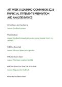 ATT WEEK 5 LEARNING COMPANION 2026&NewLine;FINANCIAL STATEMENTS PREPARATION&NewLine;AND ANALYSIS BASICS