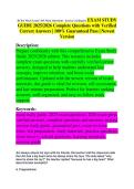 BCBA Mock FINAL EXAM STUDY GUIDE 2026&sol;2027 ACCURATE QUESTIONS AND CORRECT DETAILED ANSWERS WITH RATIONALES &vert; 100&percnt; GUARANTEED PASS &vert; BRAND NEW VERSION