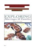 Exploring Marriages and Families &lpar;3rd Edition&rpar;&colon; Ultimate Complete Test Bank &vert; Verified Multiple-Choice Questions&comma; True&sol;False&comma; Short Answer & Essay Assessments&semi; Comprehensive Exam Preparation Guide