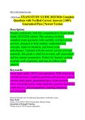 NSCA CSCS FINAL EXAM STUDY GUIDE 2026&sol;2027 ACCURATE QUESTIONS AND CORRECT DETAILED ANSWERS WITH RATIONALES &vert; 100&percnt; GUARANTEED PASS &vert; BRAND NEW VERSION