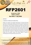 RFP2601 Assignment 2 &lpar;COMPLETE ANSWERS&rpar; 2026 - DUE 57 July 2026