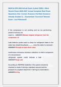 SkillCat EPA 608 Actual Exam &lpar;Latest 2026&rpar; &vert;&vert; Most &NewLine;Recent Exam 2026-2027 Actual Complete Real Exam &NewLine;Questions And  Correct Answers &lpar;Verified Answers&rpar; &NewLine;Already Graded A&plus; &vert; Guaranteed  Success&excl;&excl; Newest &NewLine;Exam &vert; Just Released&excl;&excl;