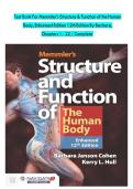 Test Bank for Memmler's Structure & Function of the Human Body&comma; Enhanced Edition&comma; 12th Edition by Barbara Janson Cohen & Kerry L&period; Hull &vert; ISBN 9781284268317 &vert; Chapters 1&ndash;22 &vert; Complete Test Bank with Verified Answers
