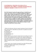 NCSF Personal Training Exam 2026&colon; 200 Practice Questions with Answers & Rationales &vert; CPT Certification Test Prep&NewLine;&NewLine;