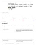 WGU D027 OBJECTIVE ASSESSMENT FINAL EXAM TEST WITH LATEST UPDATED &lpar;QUESTIONS AND ANSWERS&rpar; already passed&excl;&excl;