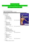 Accredited Test Bank for The Language of Medicine 12th Edition by Davi-Ellen Chabner &vert; Complete Chapters 1&ndash;21 &vert; Verified Questions & Answers