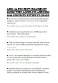 AWR 160 PRE-TEST EXAM STUDY&NewLine;GUIDE WITH ACCURATE ANSWERS&NewLine;2026 COMPLETE REVIEW PACKAGE