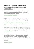 AWR 160 PRE-TEST EXAM WITH&NewLine;100&percnt; CORRECT ANSWERS 2026&NewLine;VERIFIED A&plus;