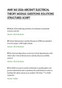 AWR 160 2026 AIRCRAFT ELECTRICAL&NewLine;THEORY MODULE QUESTIONS SOLUTIONS&NewLine;STRUCTURED SCRIPT