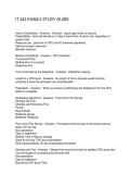 IT 342 EXAM 2 STUDY GUIDE