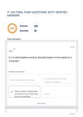 IT 342 FINAL EXAM QUESTIONS WITH VERIFIED ANSWERS