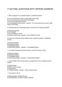 IT 342 FINAL QUESTIONS WITH VERIFIED ANSWERS