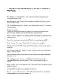 IT 342 MIDTERM EXAM QUESTIONS WITH VERIFIED ANSWERS