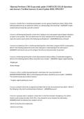 Maternal Newborn CMS Exam study guide COMPLETE EXAM Questions and Answers &lpar;Verified Answers&rpar; &lpar;Latest Update 2026&rpar; UPDATE&excl;&excl;