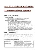 PORTAGE MATH 110 Introduction to Statistics Final Exam Test Bank &lpar;Latest 2026&sol;2027 Edition&rpar; &vert; 59&plus; S-Tier Questions&comma; Verified Answers & Expert Rationales &vert; Complete Academic Study Guide