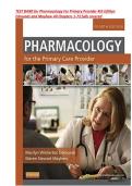 Test Bank for Pharmacology for the Primary Care Provider 4th Edition by  Marilyn Edmunds and Maren Mayhew &vert;ISBN-13 978-0323087919 &vert; Chapter 1-73 &vert; All Chapters &NewLine;