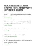 BAIL BONDSMAN TEST 4 FULL REVISION&NewLine;NOTES WITH CRIMINAL JUSTICE SYSTEM AND&NewLine;SURETY BONDING CONCEPTS