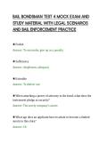 BAIL BONDSMAN TEST 4 MOCK EXAM AND&NewLine;STUDY MATERIAL WITH LEGAL SCENARIOS&NewLine;AND BAIL ENFORCEMENT PRACTICE