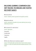 BAIL BOND LEARNING COMPANION 2026&NewLine;SKIP TRACING TECHNIQUES AND FUGITIVE&NewLine;RECOVERY BASICS