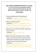 NSG 3850 PATHOPHYSIOLOGY EXAM &NewLine;2 ACCURATE QUESTIONS WITH &NewLine;DETAILED SOLUTIONS SURE TO &NewLine;PASS 100&percnt;