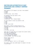 EPA SECTION 609 EXAM AND PRACTICE EXAM NEWEST ACTUAL EXAM COMPLETE 64 QUESTIONS AND CORRECT VERIFIED ANSWERS
