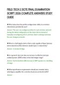 FIELD TECH 2 SCTE FINAL EXAMINATION&NewLine;SCRIPT 2026 COMPLETE ANSWERS STUDY&NewLine;GUIDE&NewLine;