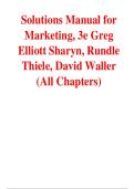 Marketing 3rd Edition Test Bank &vert; Greg Elliott&comma; Sharyn Rundle-Thiele & David Waller &vert; Latest Exam Questions & Verified Answers