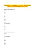 NIHSS GROUP A PATIENTS 1-6 NSG 318 - Grand Canyon University Questions and Answers 2026-2027&NewLine;