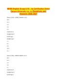 NIHSS-English Group A-V5 - 1st Certification Grand Canyon University NSG 322 Questions and Answers 2026-2027&NewLine;