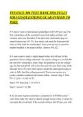 FINANCE 306 TEST BANK 2026 FULLY&NewLine;SOLVED QUESTIONS GUARANTEED TO&NewLine;PASS&period;