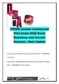 CPAER Canada Commercial Pilot Exam &lpar;2026&rpar; &vert; 700&plus; Exam Questions & Correct Answers &vert; Canadian Aviation Regulations &lpar;CARs&rpar;&comma; Meteorology&comma; Navigation&comma; Air Law & Flight Operations &vert; Transport Canada