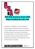 EPA Risk Assessor Certification Exam &lpar;2026&rpar; &vert; 450&plus; Exam Questions & Verified Answers &vert; Lead-Based Paint Risk Assessment&comma; HUD Guidelines&comma; EPA Regulations&comma; Dust&comma; Soil&comma; XRF & Abatement