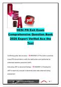 HESI PN Exit Exam 2026 &vert; Practical Nursing &lpar;PN&rpar; Exit Examination &vert; Comprehensive Question Bank with Verified Questions & Answers