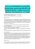 QAL Laws and Regulations Exam Official Practice Exam Actual Exam 2026&sol;2027 with Detailed Rationales &vert; Complete Exam-Style Questions &vert; Pass Guaranteed &ndash; A&plus; Graded&NewLine;&NewLine;