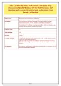 ETA Certified Payments Professional &lpar;CPP&rpar; Exam Prep&NewLine;Document &vert; 2026&sol;2027 Edition &vert; 250 Verified Questions - 229&NewLine;Questions and Answers Already Graded A&plus; Premium Exam&NewLine;Tested And Verified