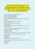 2026 Latest EVITP Exam Prep &ndash; 300 Practice Questions with Verified Answers&sol; 2026-2027 EVITP Certification Exam Prep- 300 Correctly Answered Questions 