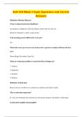 Avit 414 Block 1 Exam Questions and Correct &NewLine;Answers 