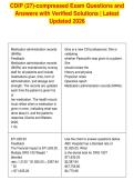 CDIP &lpar;27&rpar;-compressed Exam Questions and&NewLine;Answers with Verified Solutions &vert; Latest&NewLine;Updated 2026