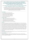 ISA Certified Arborist Exam Prep Document 2026&sol;2027 &vert;&NewLine;Tree Biology&comma; Pruning Standards & Urban Forestry Practices&NewLine;Verified Questions with Detailed Rationales