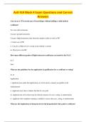 Avit 414 Block 4 Exam Questions and Correct &NewLine;Answers 