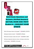 SACA Certification Exam 2026 &vert; 250&plus; Exam Questions & Verified Answers &vert; Smart Manufacturing&comma; PLCs&comma; Robotics&comma; Electrical Systems&comma; Pneumatics&comma; Lean Manufacturing & Industry 4&period;0