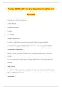 Purdue COM 114 Test Out Questions and Correct &NewLine;Answers