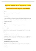 COM 114 Test Out Terms&sol;Summaries - Purdue &NewLine;University Questions and Correct Answers 