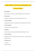 Purdue COM 114 Test Out Vocab Questions and &NewLine;Correct Answers