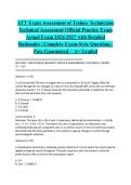ATT Exam Assessment of Trainee Technicians Technical Assessment Official Practice Exam Actual Exam 2026&sol;2027 with Detailed Rationales &vert; Complete Exam-Style Questions &vert; Pass Guaranteed &ndash; A&plus; Graded&NewLine;&NewLine;