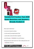 Yamaha 9&period;9 Outboard Practice Test 2026 &vert; Yamaha Marine Technician Certification &vert; 100&plus; Exam Questions & Verified Answers &vert; F9&period;9 Outboard Service&comma; Fuel System&comma; Ignition&comma; Maintenance & Troubleshooting