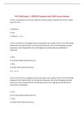 PHYS 1600 Exam 2 &vert; UPDATED Questions with 100&percnt; Correct Answers&NewLine;
