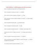 PHYSICS 1600 Exam 1 &vert; UPDATED Questions with 100&percnt; Correct Answers&NewLine;